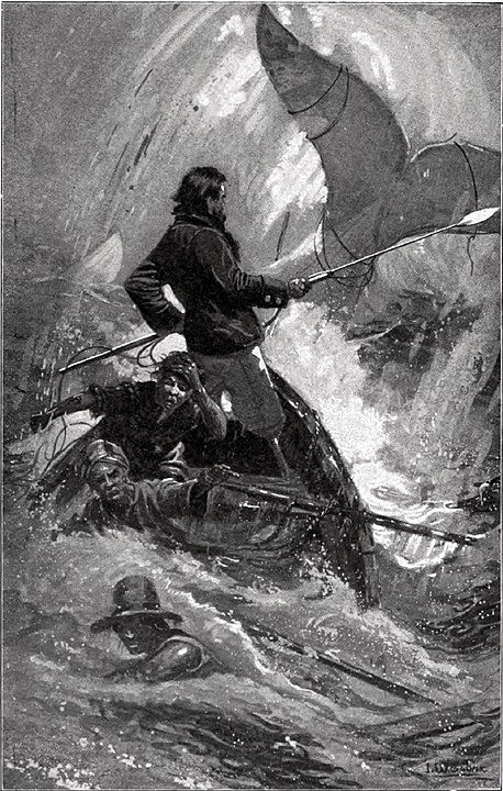 The Final Chase of Moby-Dick. I. W. Taber Charles Scribner's Sons, New York, 1902, Public Domain