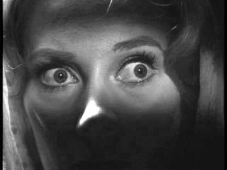 Source: A woman expressing fear. Screen capture from the public domain film ''Carnival of Souls.'' WikiMedia Commons.