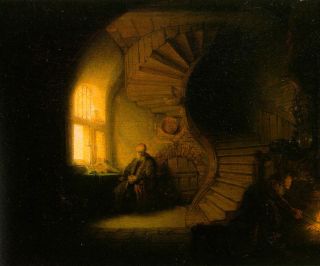 The Philosopher in Meditation - Rembrandt - Wikimedia Commons