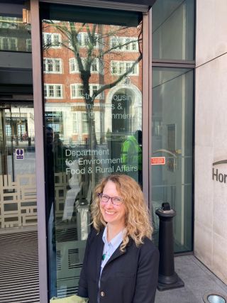 Melissa job shadowing at Defra’s headquarters in London