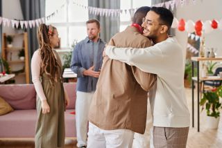 Friends Having a Conversation