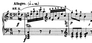 From the Piano Sonata No. 13 (Beethoven) Op. 27, No. 1. in E-flat major (Quasi una fantasia).