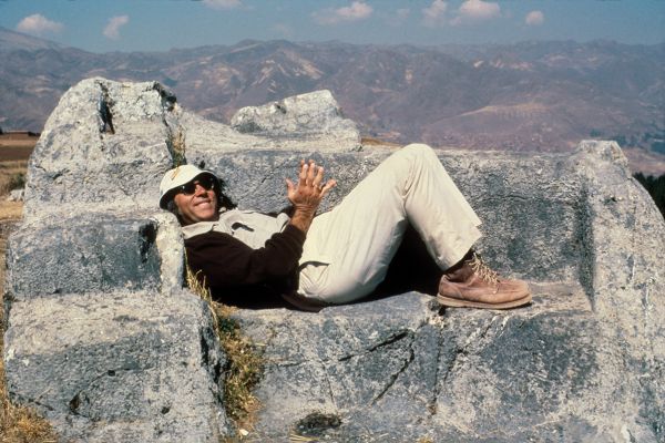 Aliens in the Andes? Lounging on Machu Picchu during a research trip to Peru, circa 1988–89.
