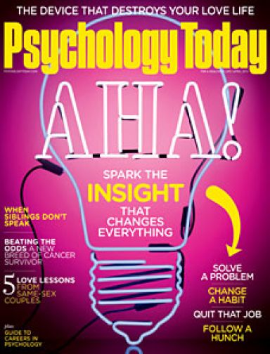 Image: Psychology Today March/April 2015 Issue Print Cover