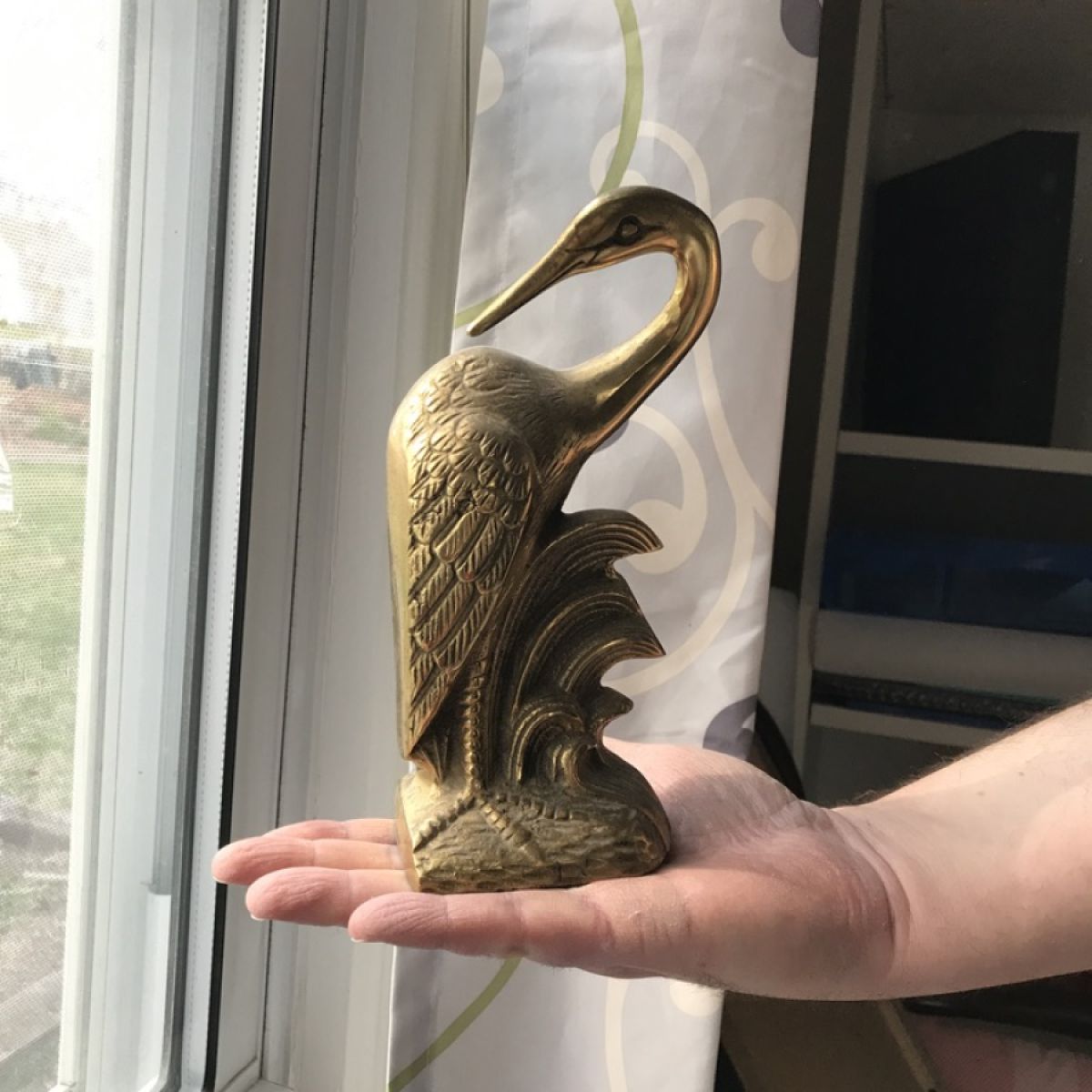 Vintage Brass Swan Large Brass Swan -  Canada