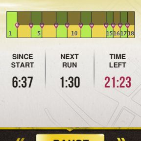 screen shot of 5k runner app