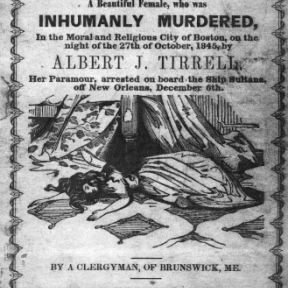 A handbill discussing the murder of Maria Bickford in the 1800s.