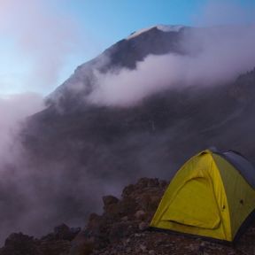 High Camp on Mt Kilimanjaro