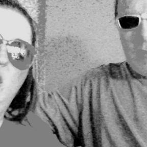 Pattie and Carl in Black & White with Sunglasses