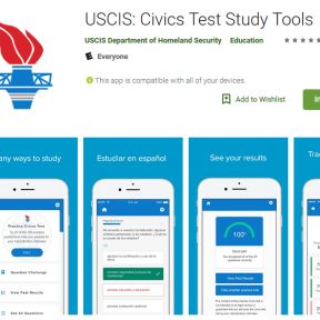 Civics test app for those studying for the citizenship test.  