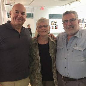 The author with Virginia "Ginny" Apuzzo and Dr. Lawrence D. Mass, at the Stonewall National Museum, Wilton Manors, FL.
