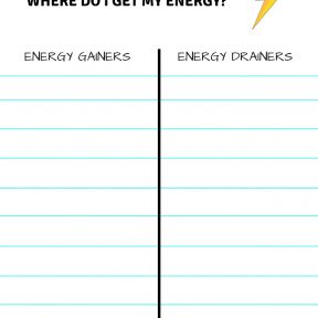 Energy Gainers/Drainers
