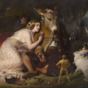 Edwin Landseer - Scene from A Midsummer Night's Dream. Titania and Bottom (1848)