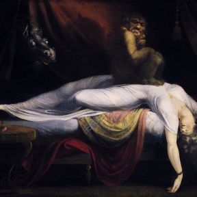 A selection from John Henry Fuseli's The Nightmare, 1781 via Wikimedia Commons and used in article by Grant Shreve (https://dail