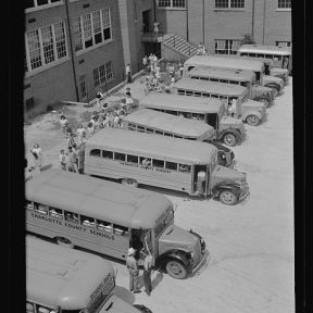 School buses in 1943