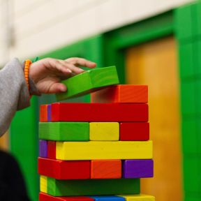 Blocks are for more than play. They teach early engineering skills.