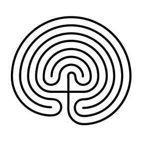 7-circuit Cretan labyrinth design.
