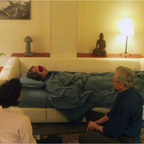 A session room at the Johns Hopkins Center for Psychedelic and Consciousness Research