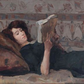 Woman Reading on a Sofa, 1920