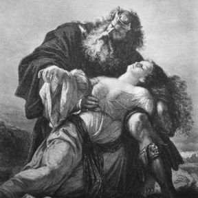 Shakespeare's King Lear and daughter Cordelia