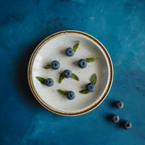 Blueberries on a plate 