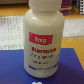 A picture of diazepam tablets