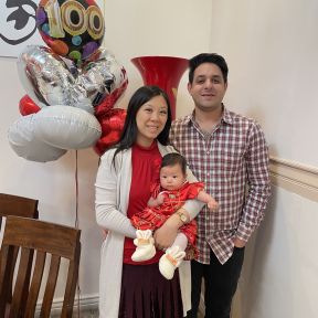 Celebrating my daughter's 100th day of life, a milestone rooted in tradition from ancient times.