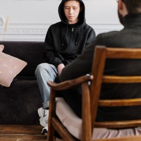 Teen in therapy