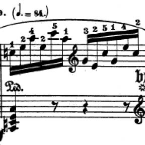 From the Piano Sonata No. 13 (Beethoven) Op. 27, No. 1. in E-flat major (Quasi una fantasia).