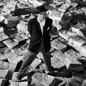 Orson Welles in Citizen Kane. 