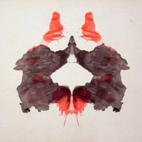Inkblot from Rorschach projective test