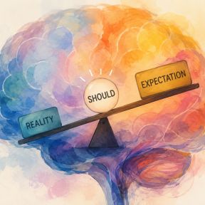 Reality-expectation gap is ingrained to our brains.