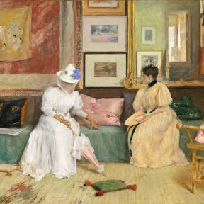 A Friendly Call, William Merritt Chase, 1895