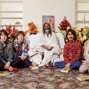 The Beatles with the Maharishi Mahesh Yogi in 1967