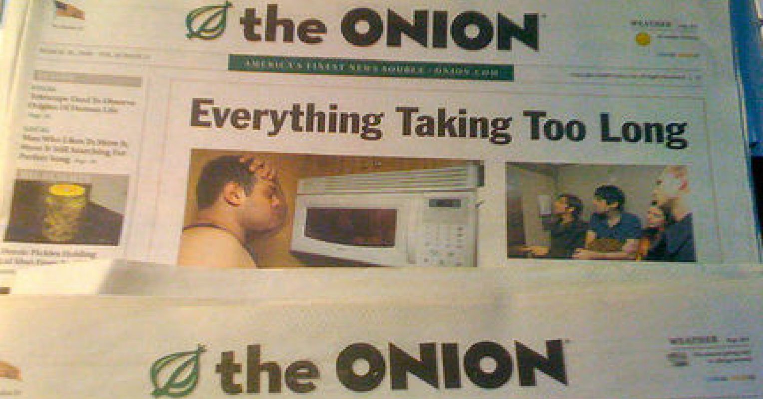 Can You Identify the Onion Headlines on This List? The Collapse of
