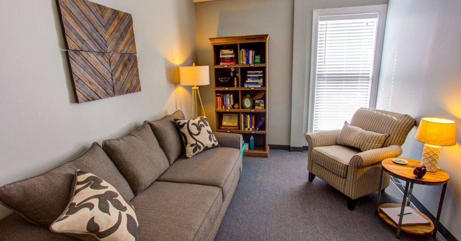 calming therapist office decor