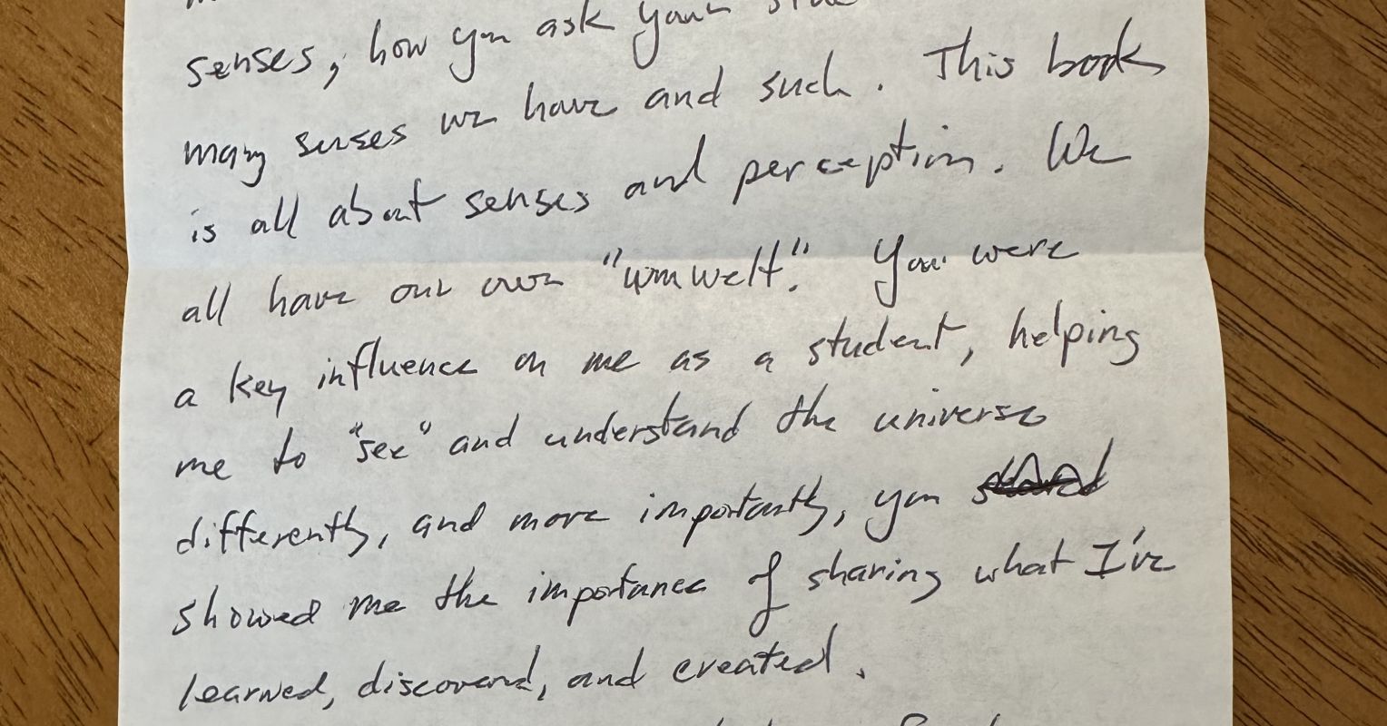 The Letter Every Mentor Hopes to Receive