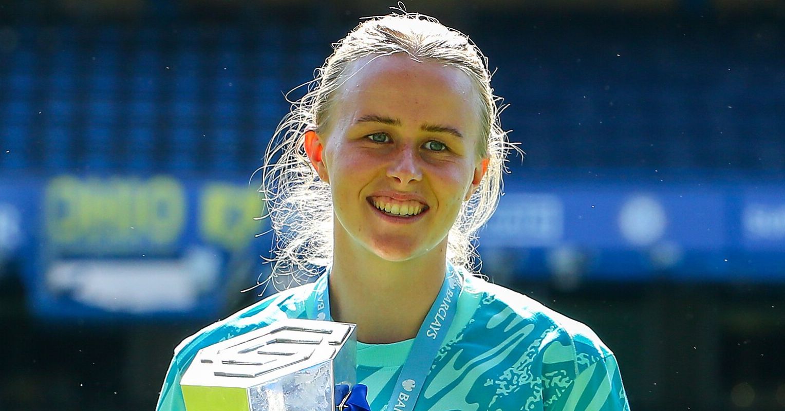 Psychology is behind the victory of the women's football team in England 20250510 Hannah Hampton