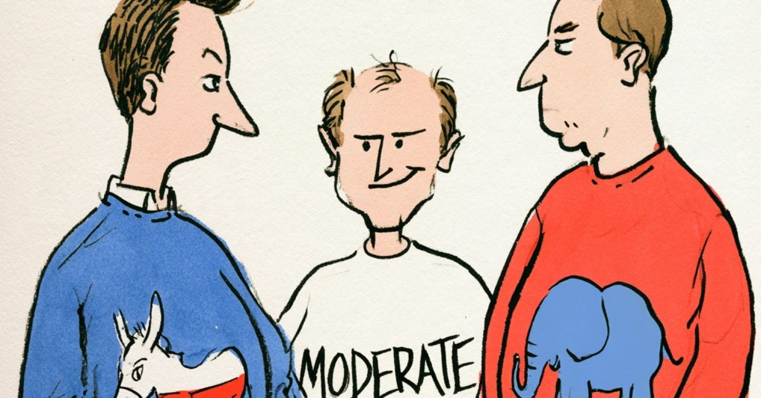 Political Moderates May Not Be Liked by Either Side