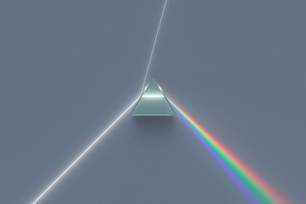 A dispersive equilateral prism, by Spigget