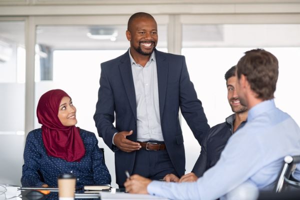 Multiethnic Business People in a Meeting