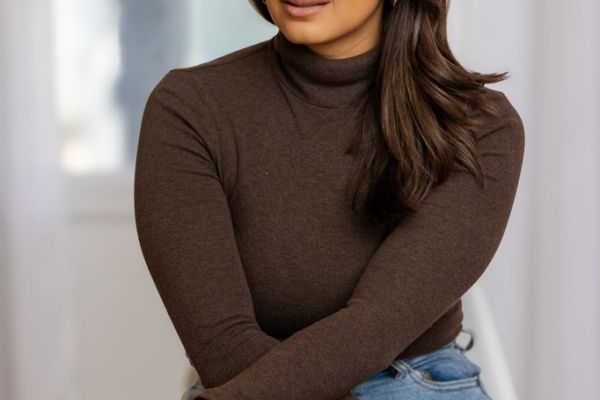 Jyoti Chand, aka "Mamajotes" on social media an author and an advocare of self-love and maternal mental health who has a background in improv and standup comedy