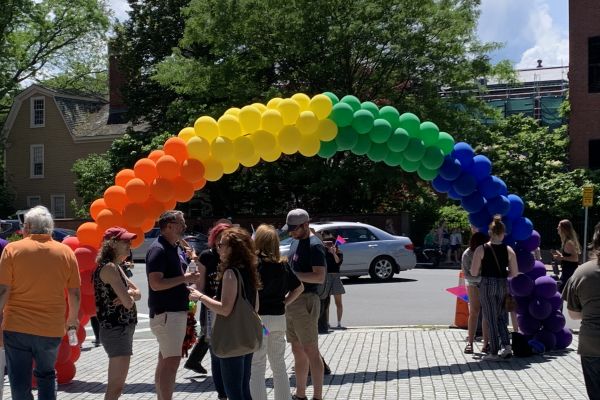 A scene at North Shore Pride 2019, in Salem, Mass.