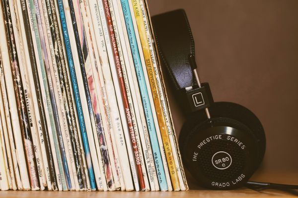 Records and Headphones